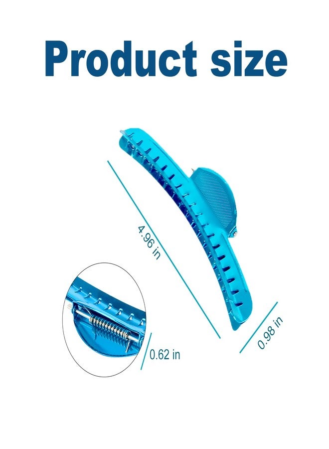 KGCGJVB 6PCS Finger Wave Clips for Hair Waving Vintage Metal Clamp Set Large Blue Clips for Classic Women Dreads Retwist Comb Style Hairdresser Barbers Clamp Tool Wave Hairstyle - Image 2